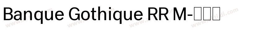Banque Gothique RR M字体转换